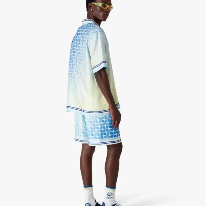 Pantalones cortos de seda Tennis Tile