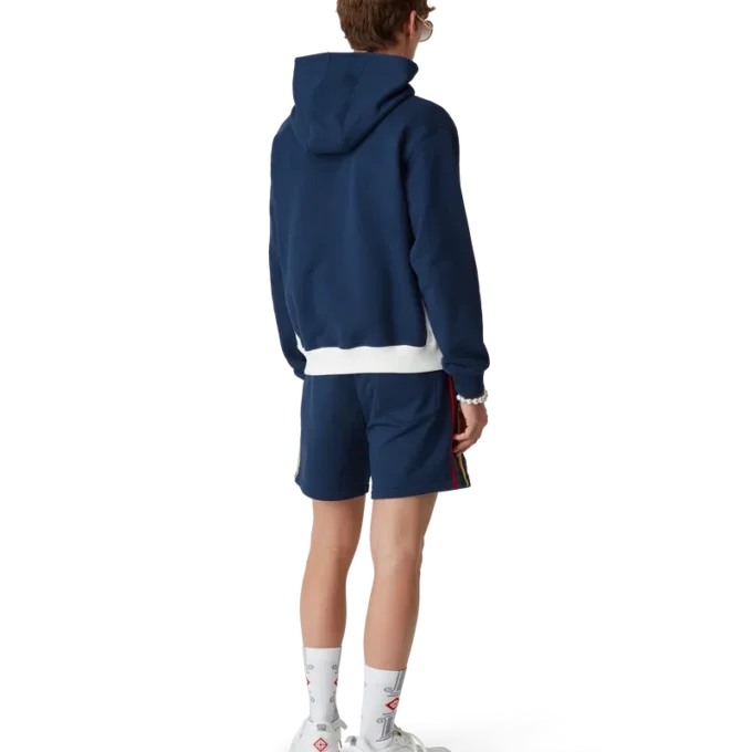 Pantalones cortos de sudadera con bloques de color