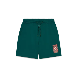 Pantalones cortos de sudadera con logotipo gótico