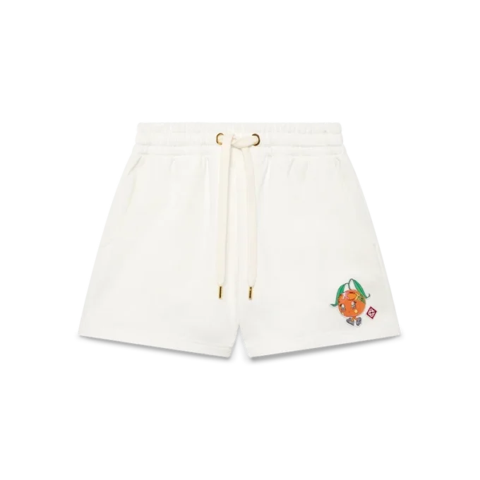 Pantalones cortos de sudadera con mascota naranja