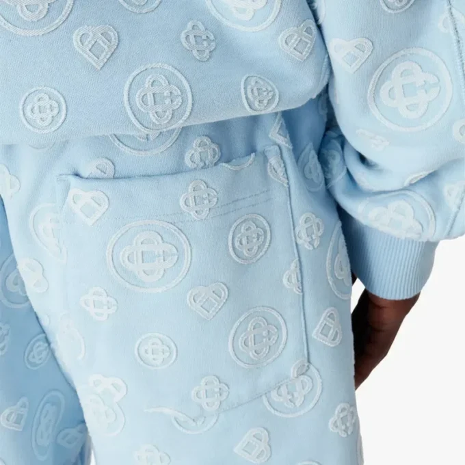 Pantalones cortos de sudadera con monograma aplicado