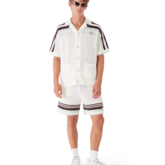 Pantalones cortos de tenis de algodón de ganchillo