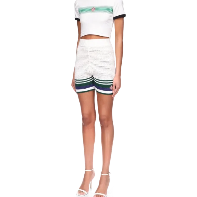 Pantalones cortos de tenis de ganchillo