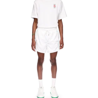 Pantalones cortos deportivos con detalles láser