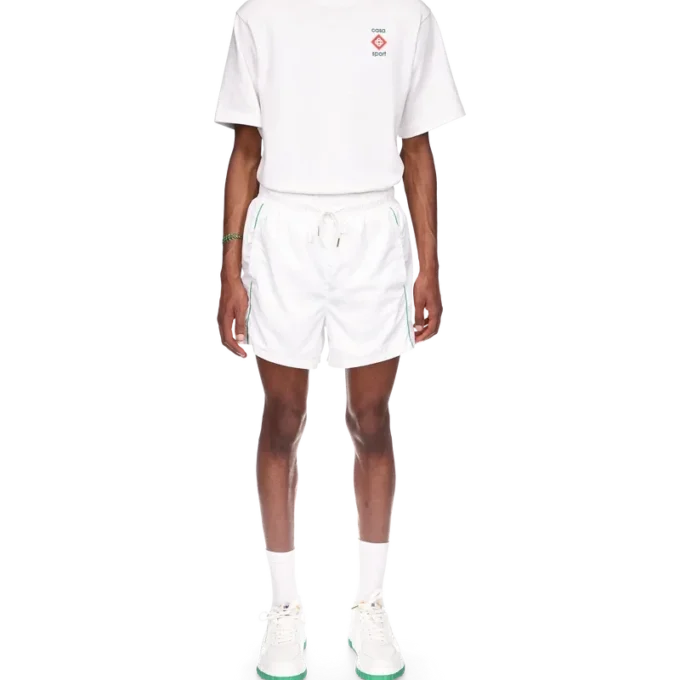 Pantalones cortos deportivos con detalles láser