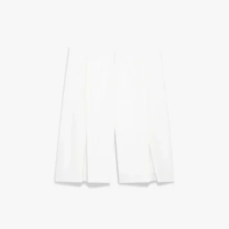 Pantalones cortos holgados plisados blancos