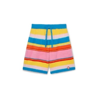 Pantalones cortos oversize de rayas mullidas