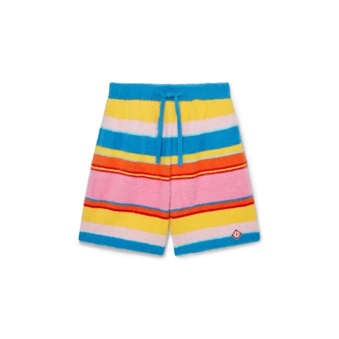 Pantalones cortos oversize de rayas mullidas