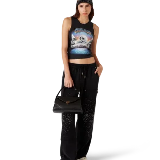 Pantalones de chándal con adornos de cristales de La Pramonition