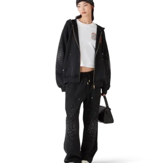 Pantalones de chándal con adornos de cristales de La Pramonition