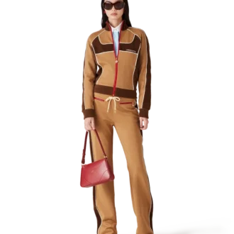 Pantalones de chándal con paneles de chenilla