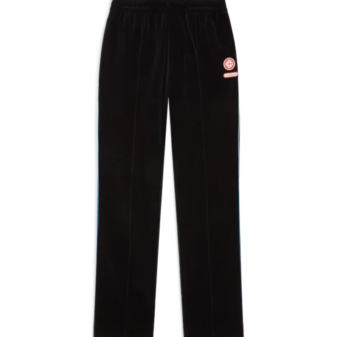 Pantalones de chándal de terciopelo con ribete degradado