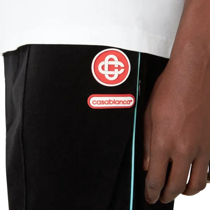 Pantalones de chándal de terciopelo con ribete degradado