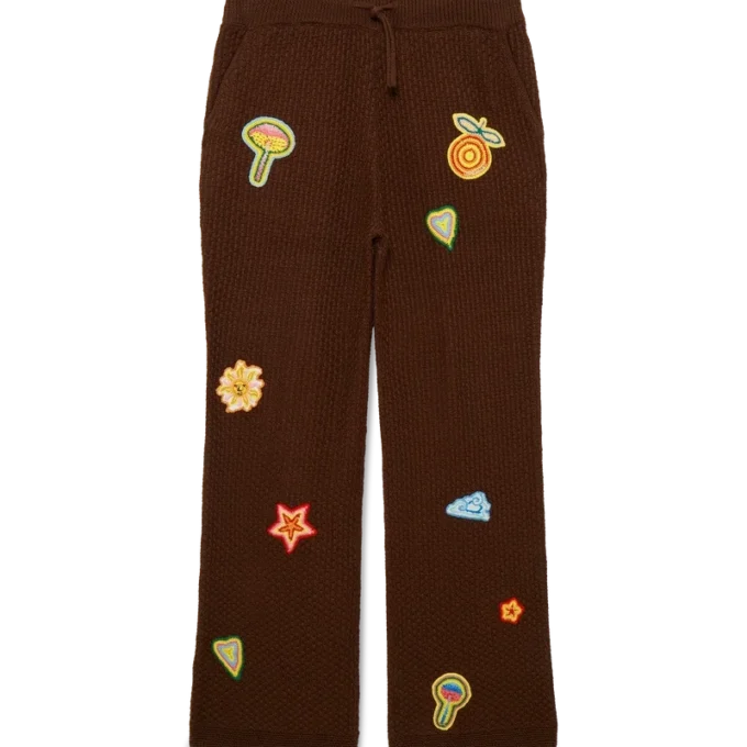 Pantalones de ganchillo con motivos