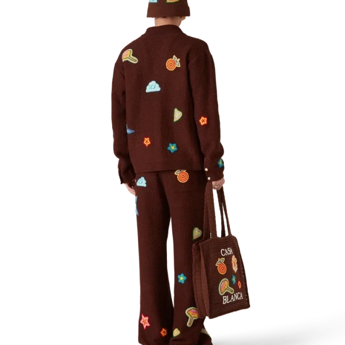 Pantalones de ganchillo con motivos