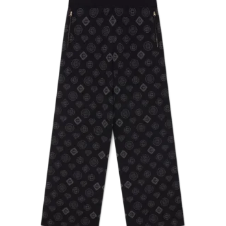 Pantalones de jacquard con monograma