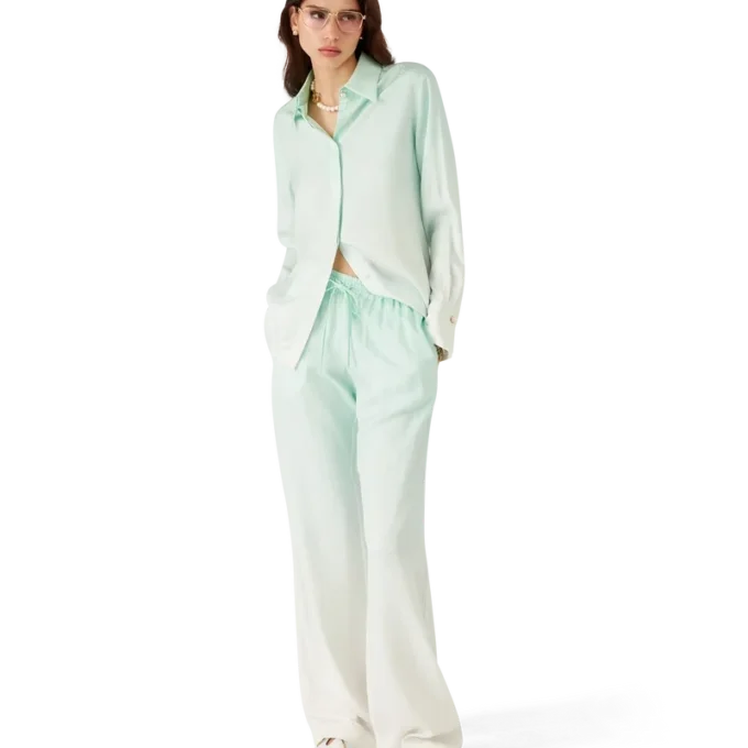 Pantalones de jacquard con monograma degradado