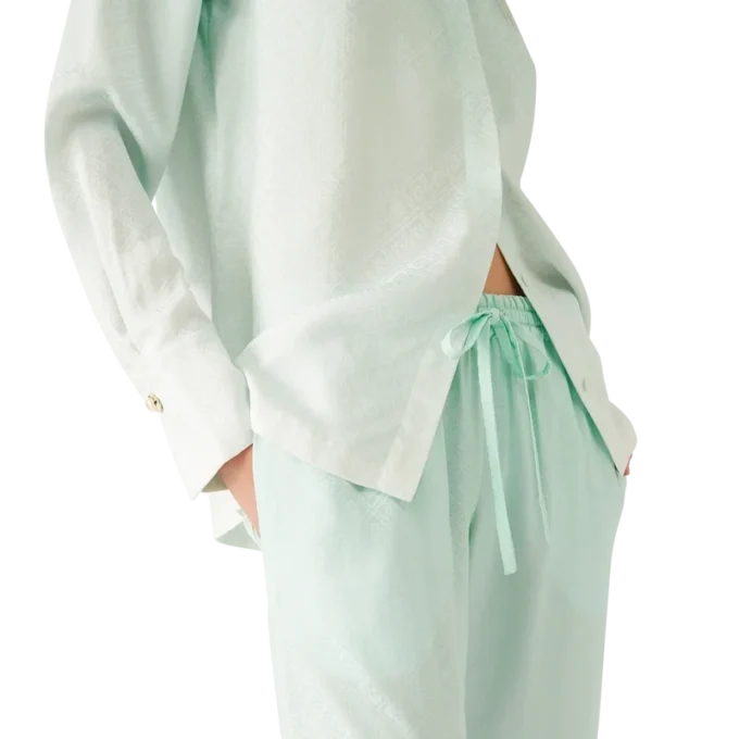 Pantalones de jacquard con monograma degradado