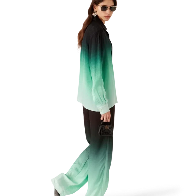 Pantalones de jacquard Ping Pong con degradado Pantalones de jacquard Ping Pong con degradado