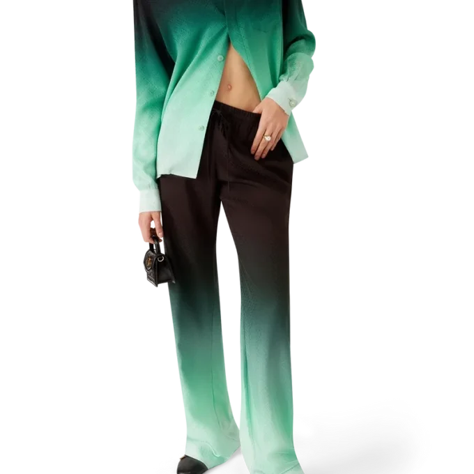 Pantalones de jacquard Ping Pong con degradado Pantalones de jacquard Ping Pong con degradado