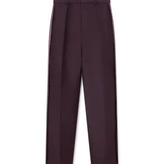 Pantalones de lana y seda con raya lateral a medida de Blend