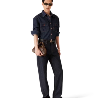 Pantalones de mezclilla con ribete Laurel