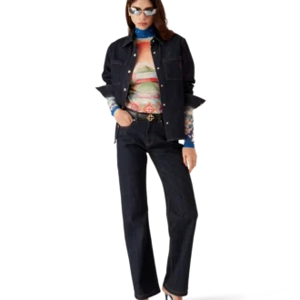 Pantalones de mezclilla con ribete Laurel