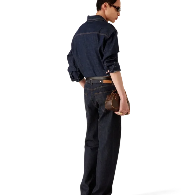 Pantalones de mezclilla con ribete Laurel