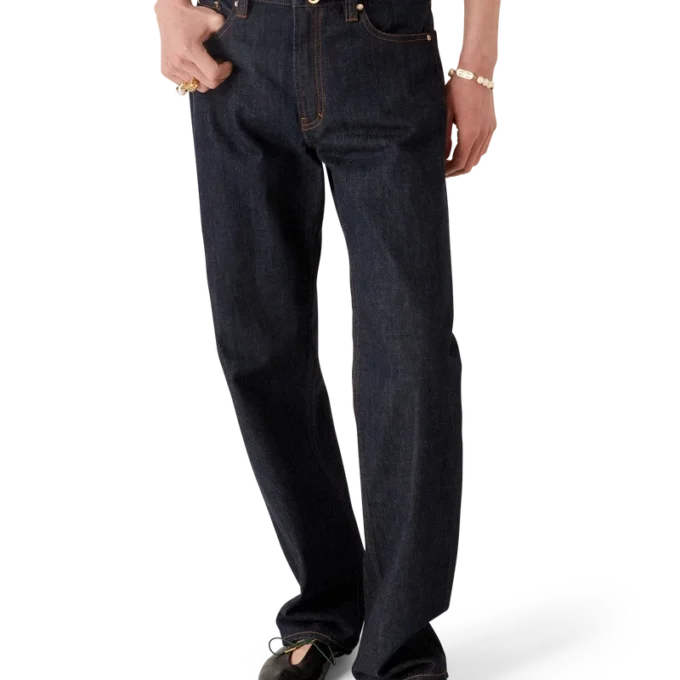 Pantalones de mezclilla con ribete Laurel