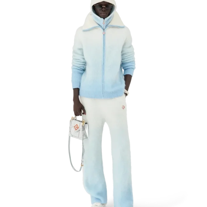 Pantalones de mohair con degradado difuminado