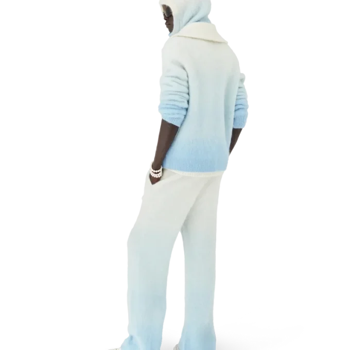 Pantalones de mohair con degradado difuminado