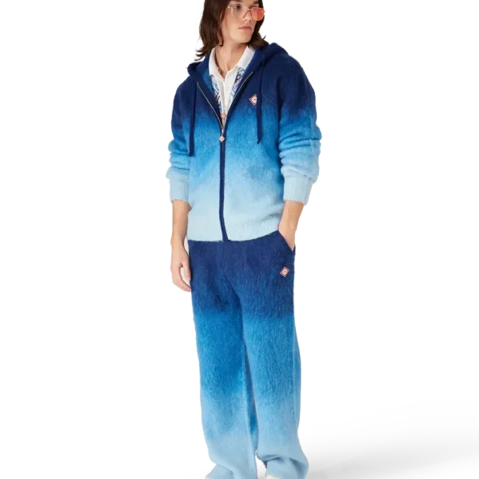 Pantalones de mohair degradado Pantalones de mohair degradado