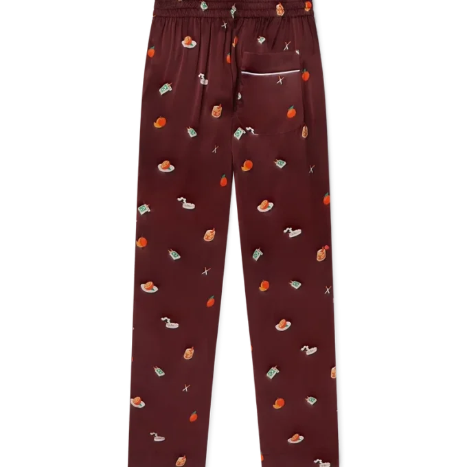 Pantalones de pijama de satén de seda Vices