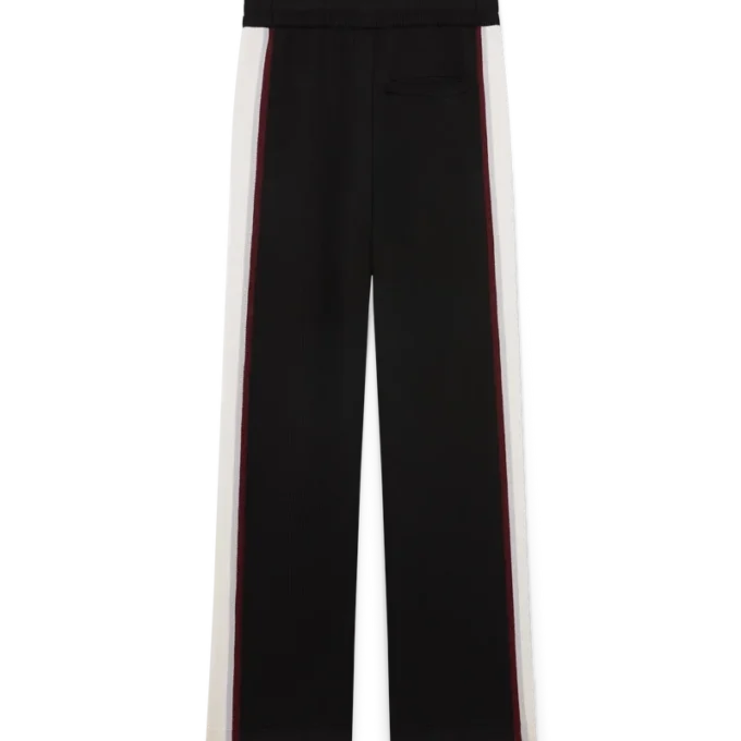 Pantalones de punto de merino a rayas