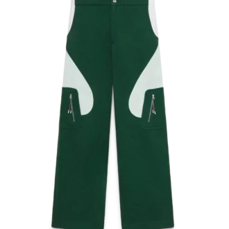 Pantalones de punto jacquard con monograma