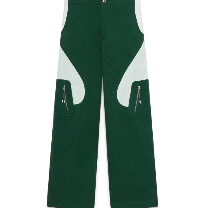 Pantalones de punto jacquard con monograma