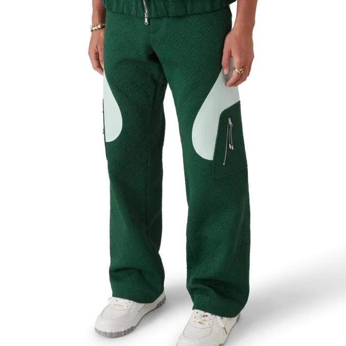 Pantalones de punto jacquard con monograma