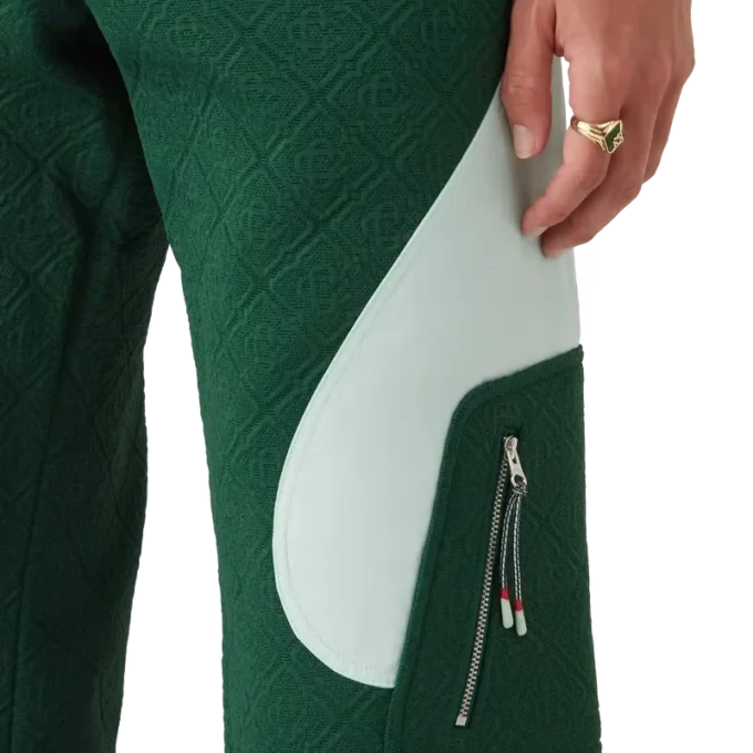 Pantalones de punto jacquard con monograma