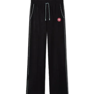 Pantalones de rizo con jacquard Monogram