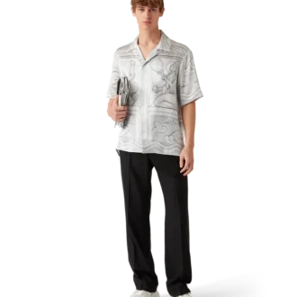 Camisa de seda de manga corta Sacred Stone