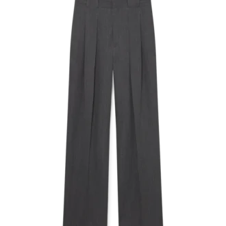 Pantalones de sastrería de lana con presillas de cinturón