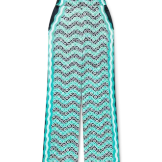 Pantalones de seda Monogram Wave