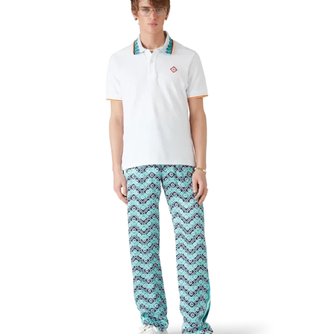Pantalones de seda Monogram Wave