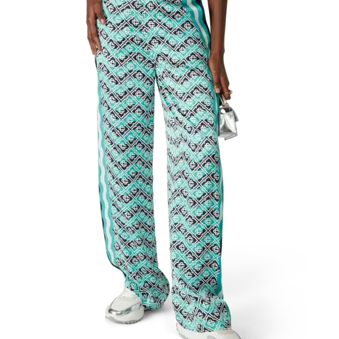 Pantalones de seda Monogram Wave