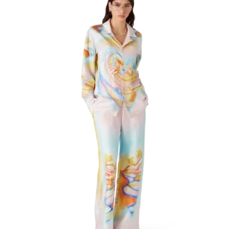 Pantalones de seda Psychedelic Nirvana