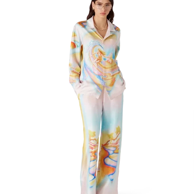 Pantalones de seda Psychedelic Nirvana