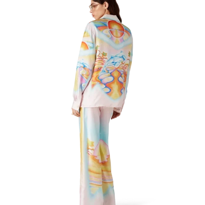 Pantalones de seda Psychedelic Nirvana