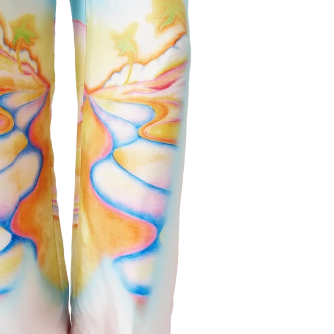 Pantalones de seda Psychedelic Nirvana