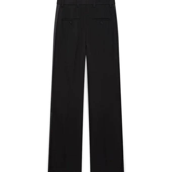 Pantalones plisados de lana