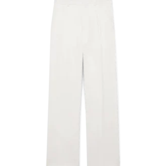 Pantalones plisados de lino